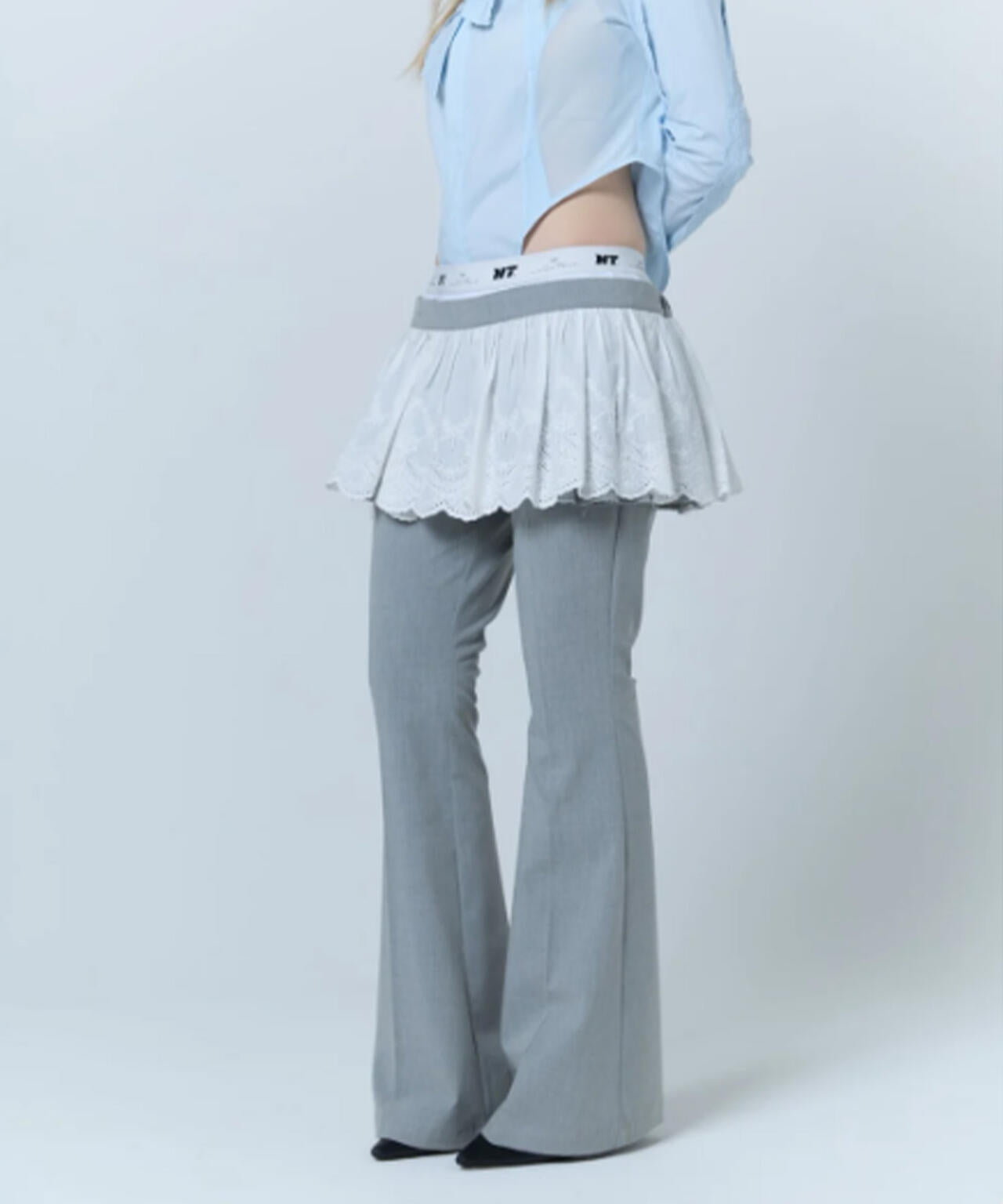 neith./ネイス/Destroyed Flare Trousers