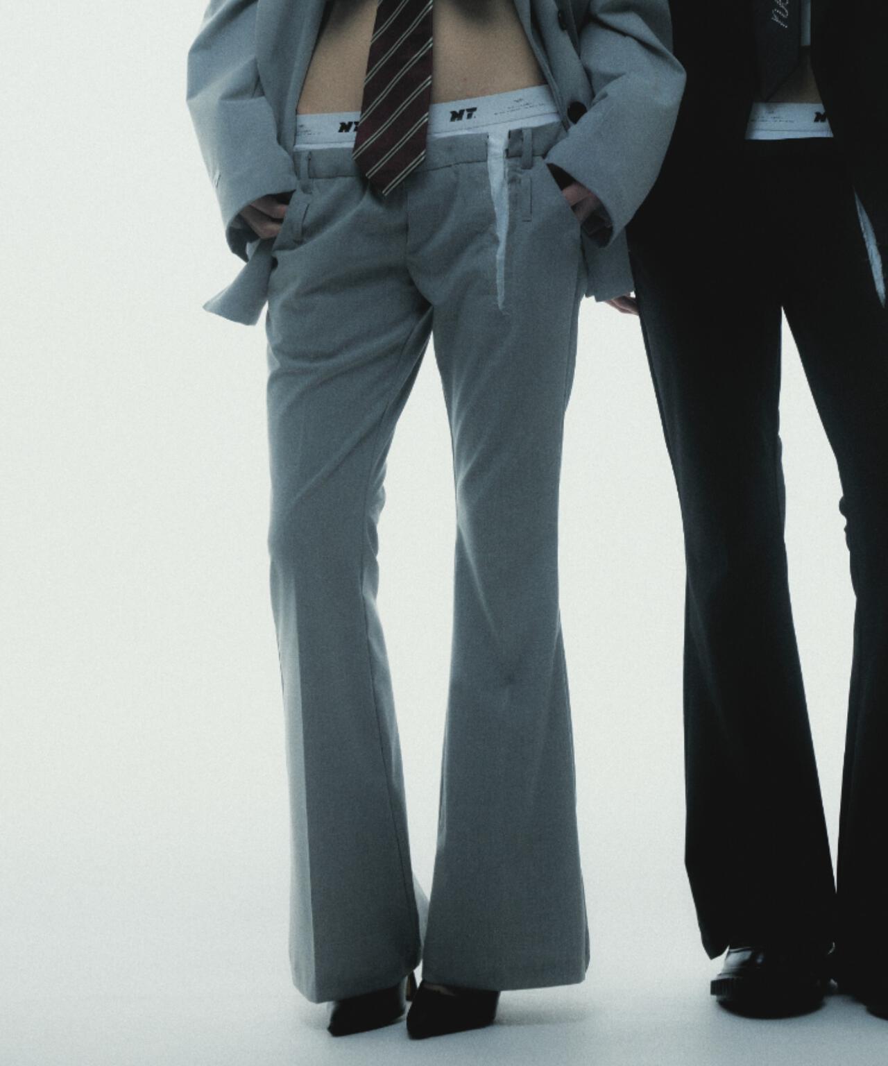neith./ネイス/Destroyed Flare Trousers
