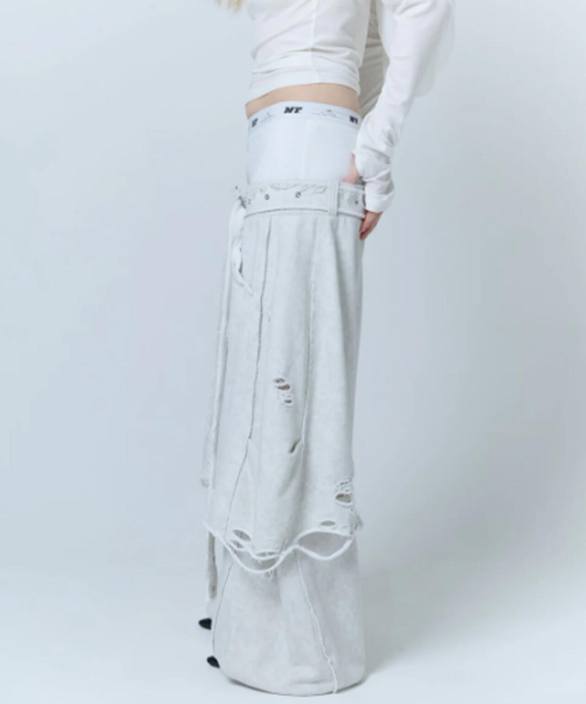 neith./ネイス/Boxer Destroyed Sweat Pants