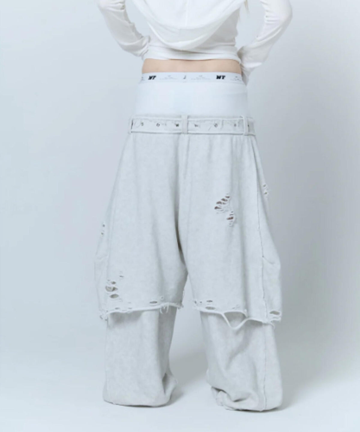 neith./ネイス/Boxer Destroyed Sweat Pants