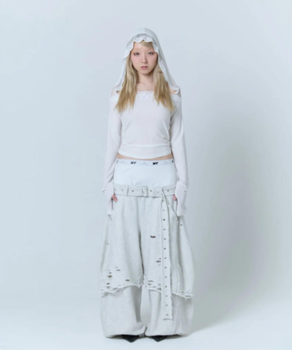 neith./ネイス/Boxer Destroyed Sweat Pants