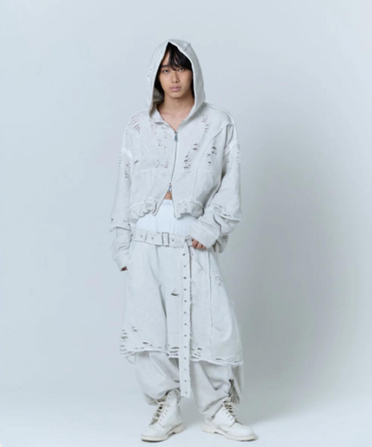 neith./ネイス/Boxer Destroyed Sweat Pants