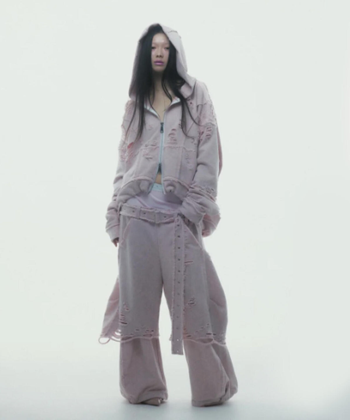 neith./ネイス/Boxer Destroyed Sweat Pants