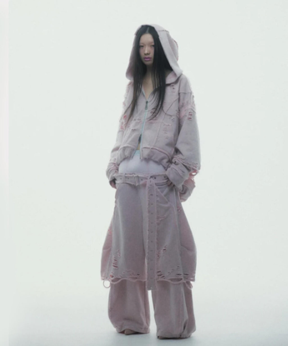 neith./ネイス/Boxer Destroyed Sweat Pants