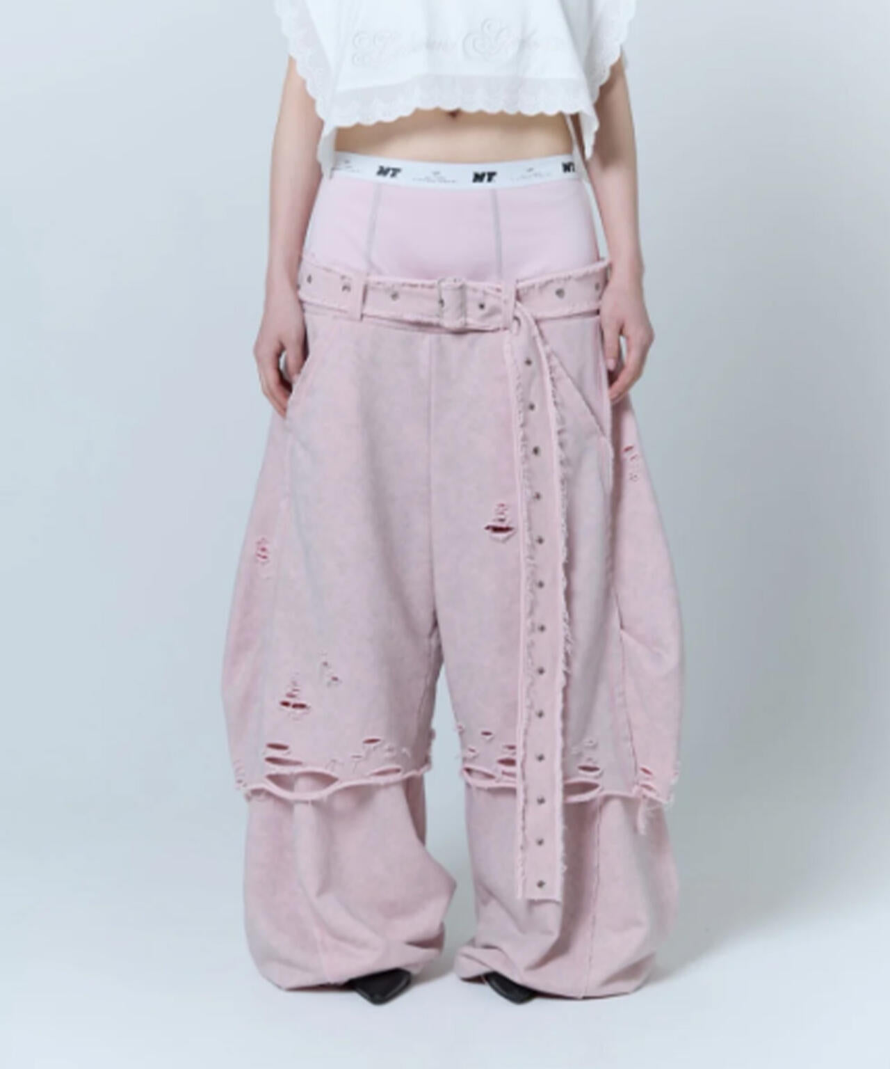 neith./ネイス/Boxer Destroyed Sweat Pants