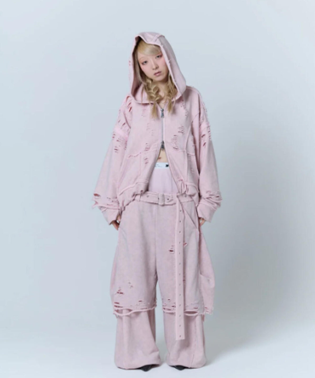 neith./ネイス/Boxer Destroyed Sweat Pants