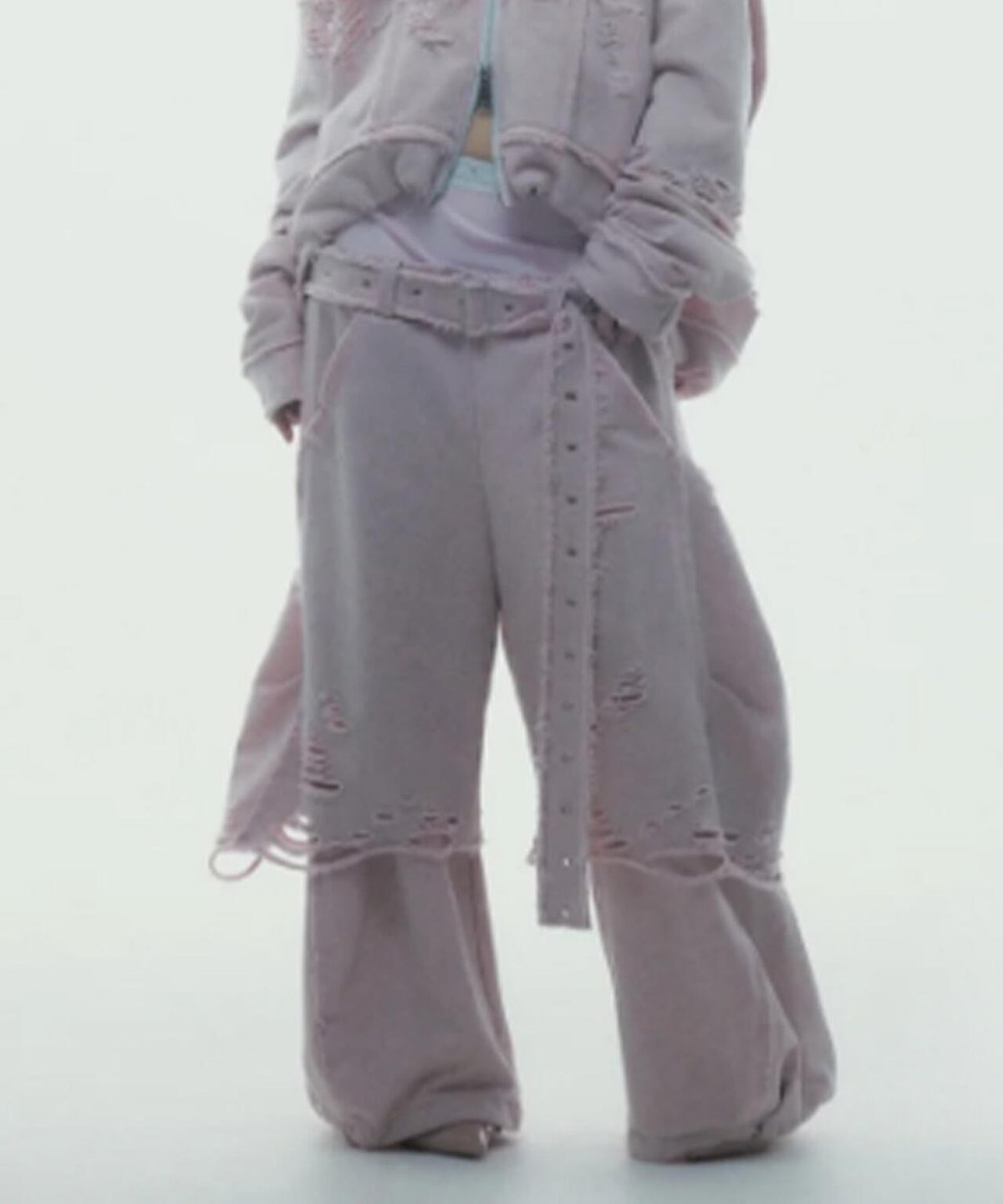 neith./ネイス/Boxer Destroyed Sweat Pants
