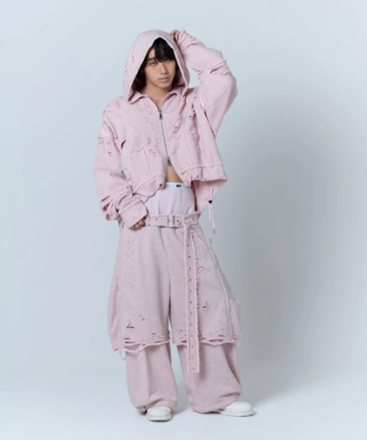 neith./ネイス/Boxer Destroyed Sweat Pants