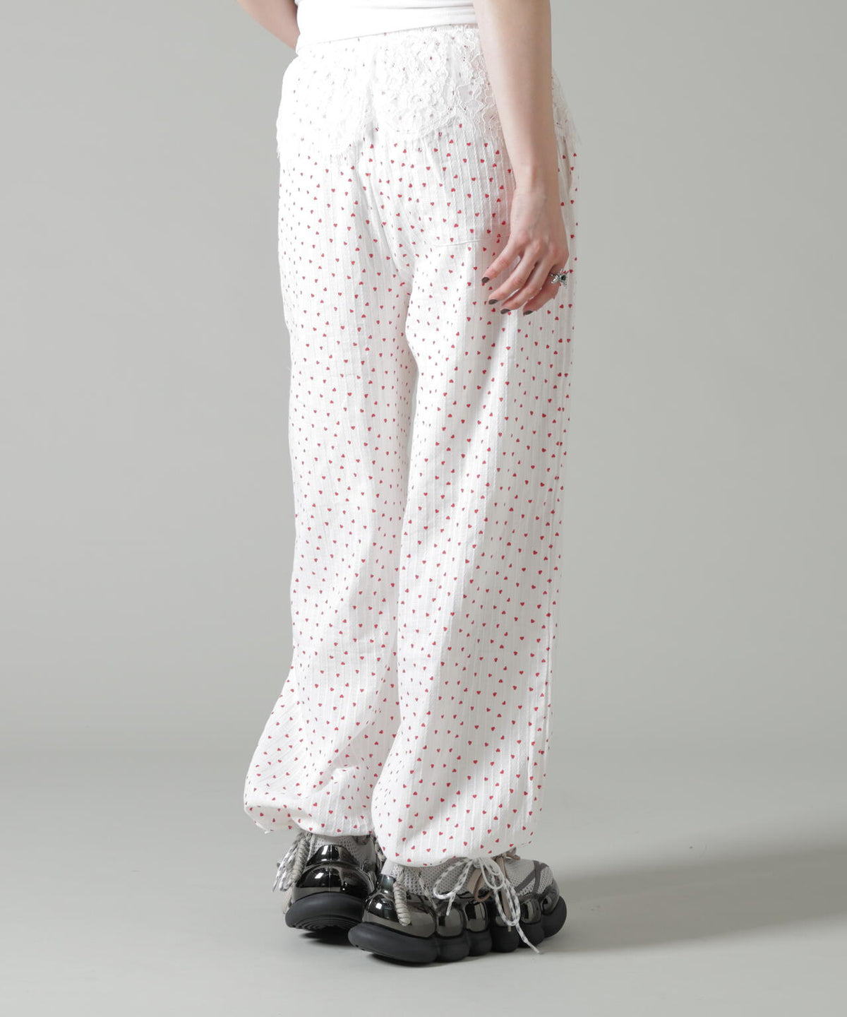 MAVYTH/メヴィス/LACE WITH HEART DOT PANTS