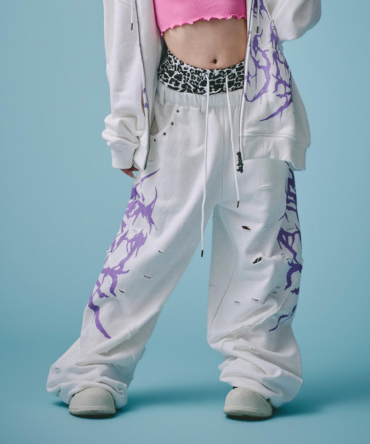 GALFY/ガルフィー/×松本いちか 小悪魔犬ダブルウエストパンツ