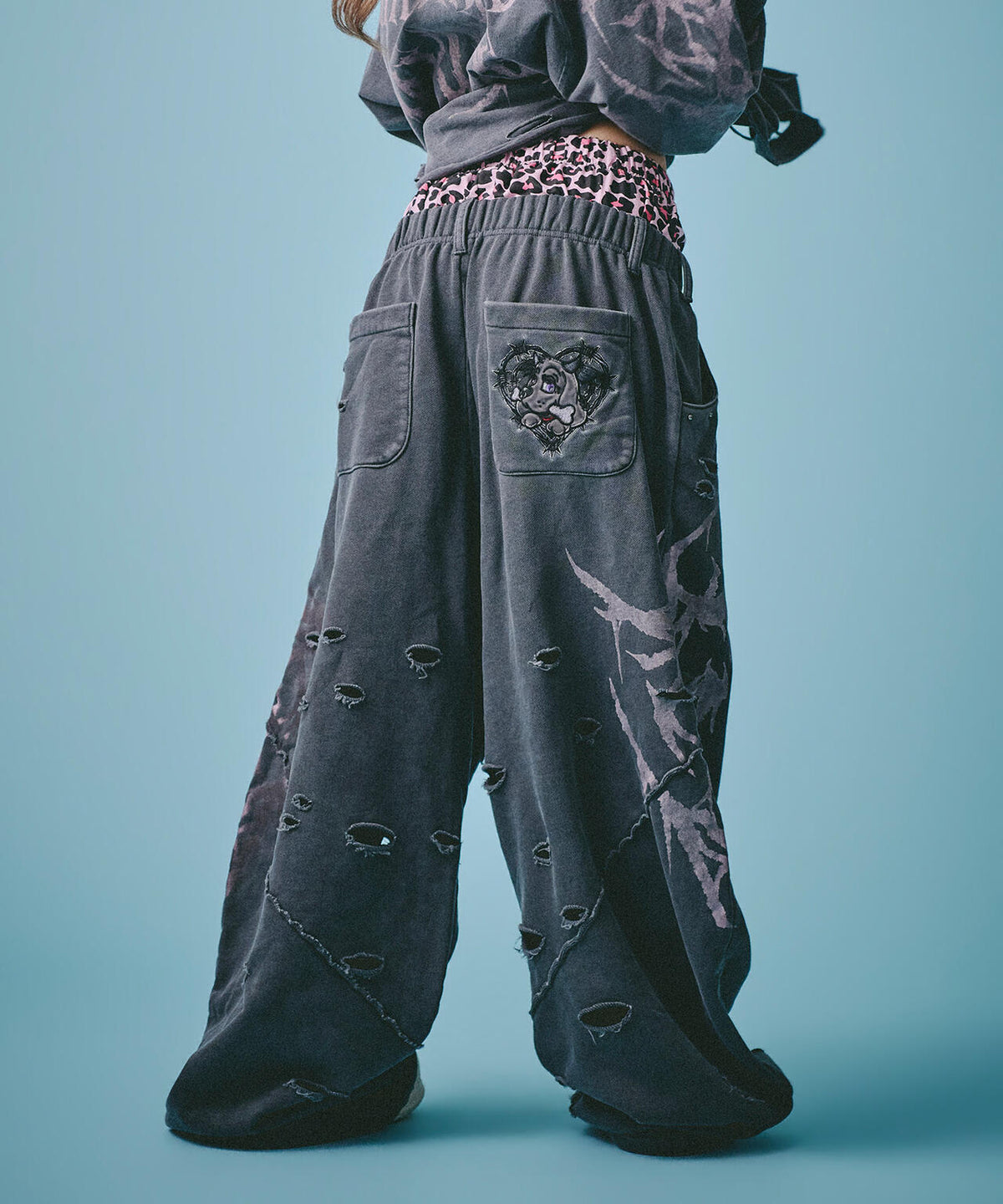 GALFY/ガルフィー/×松本いちか 小悪魔犬ダブルウエストパンツ