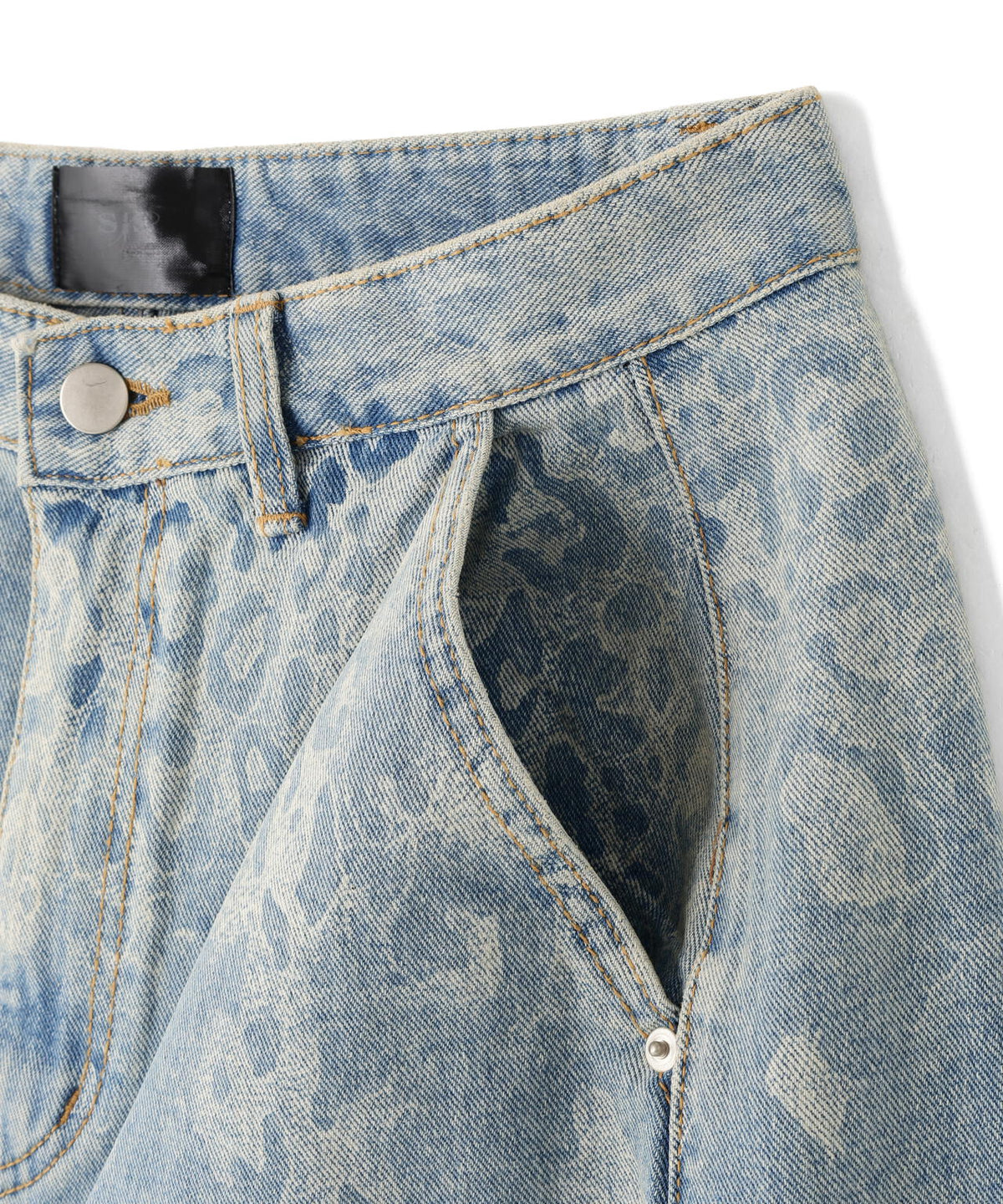 SIS/エスアイエス/Leopard Denim Pants