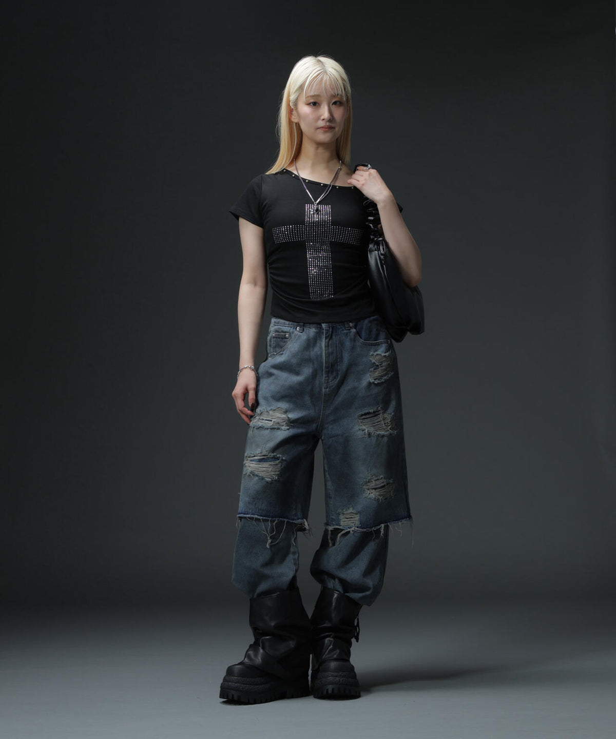 MAVYTH/メヴィス/LAYERED DENIM PANTS