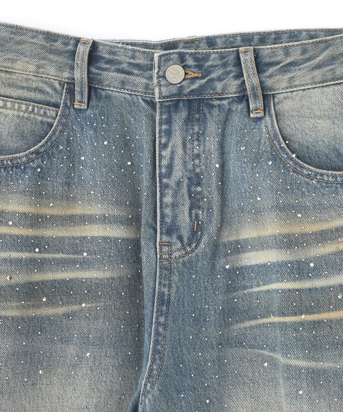MAVYTH/メヴィス/RHINESTONE DENIM PANTS