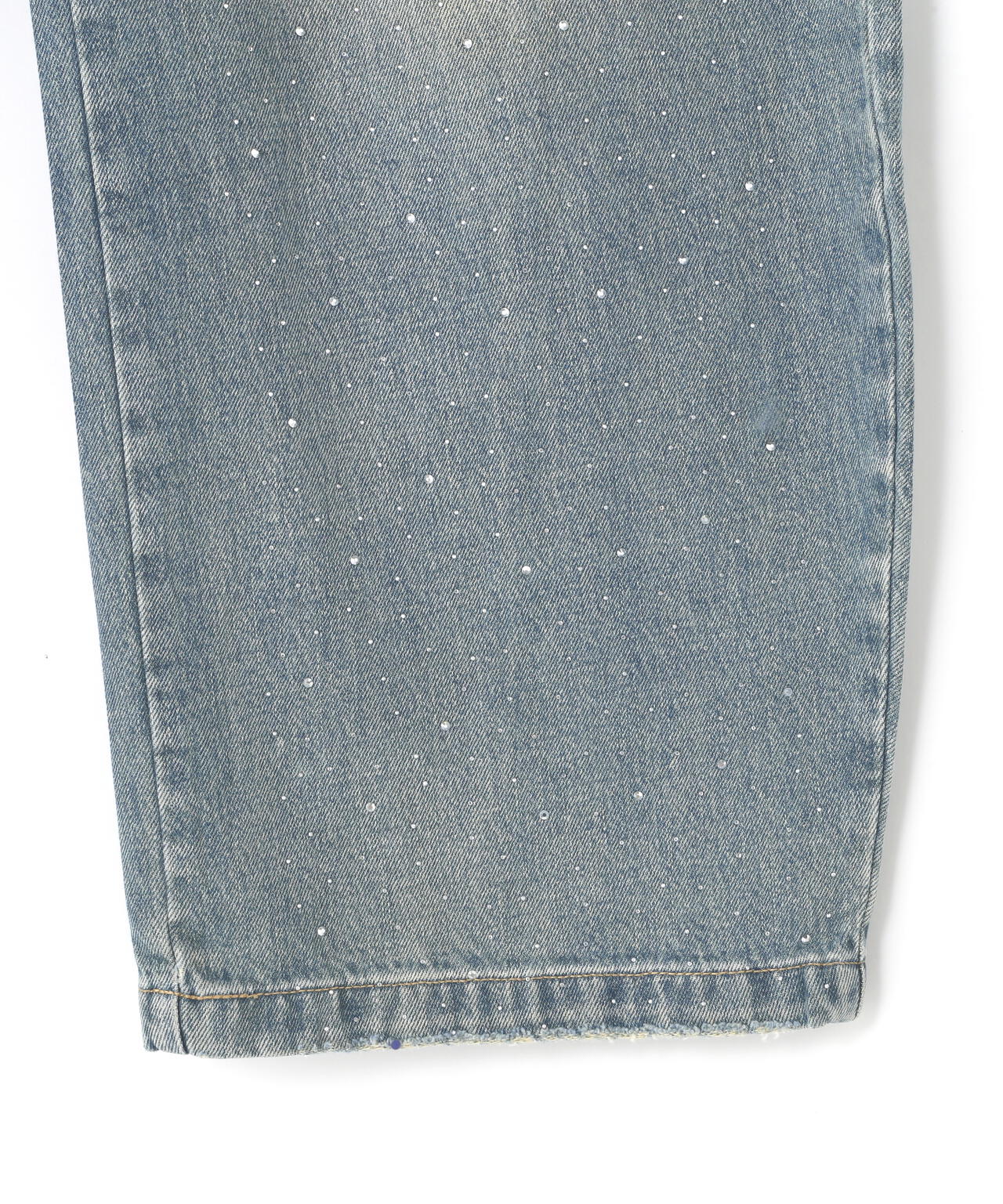MAVYTH/メヴィス/RHINESTONE DENIM PANTS