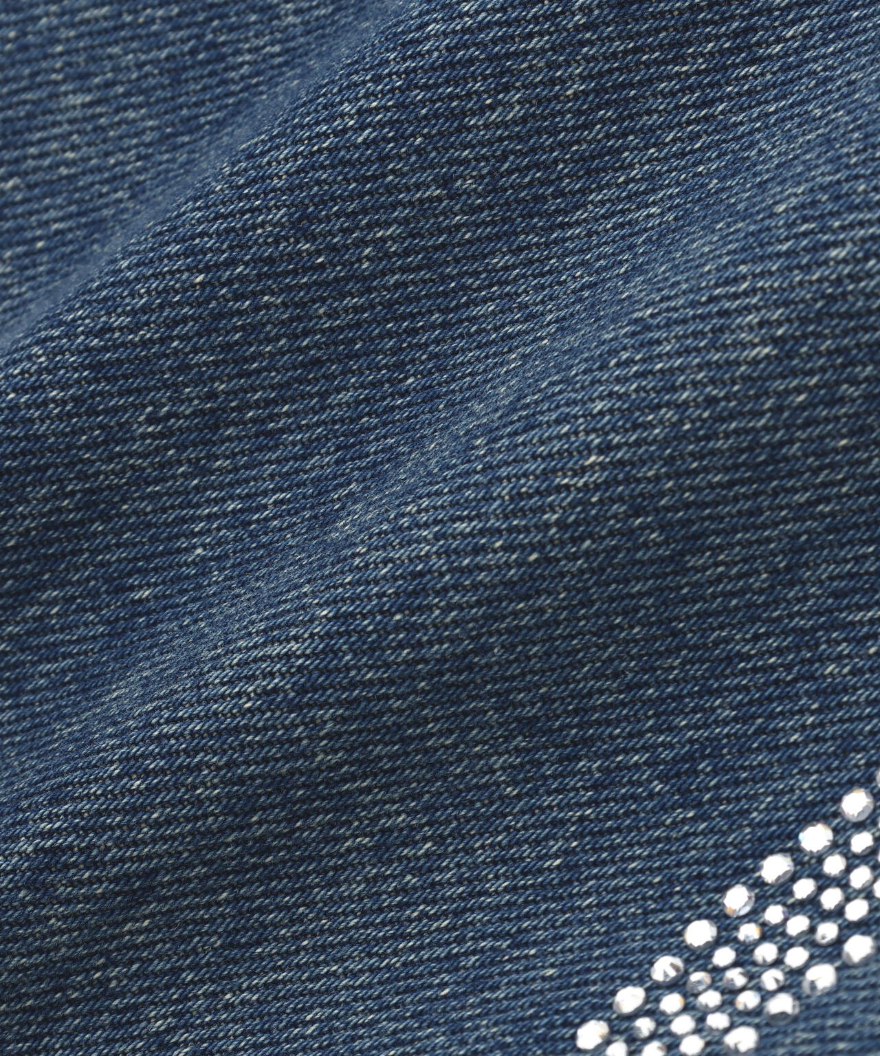 SIS/エスアイエス/Ribbon Rhinestone Denim