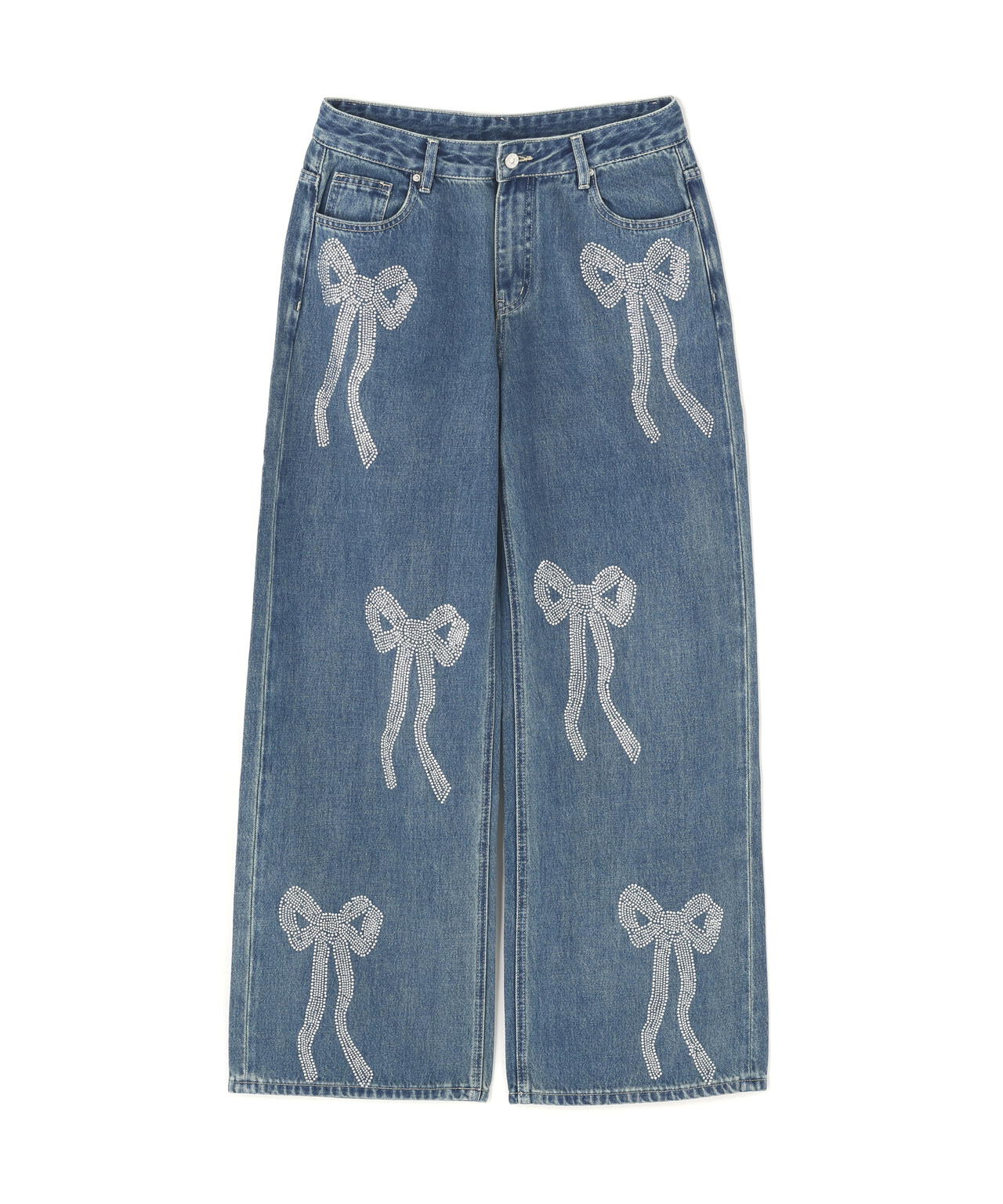 SIS/※Ribbon Linestone Denim