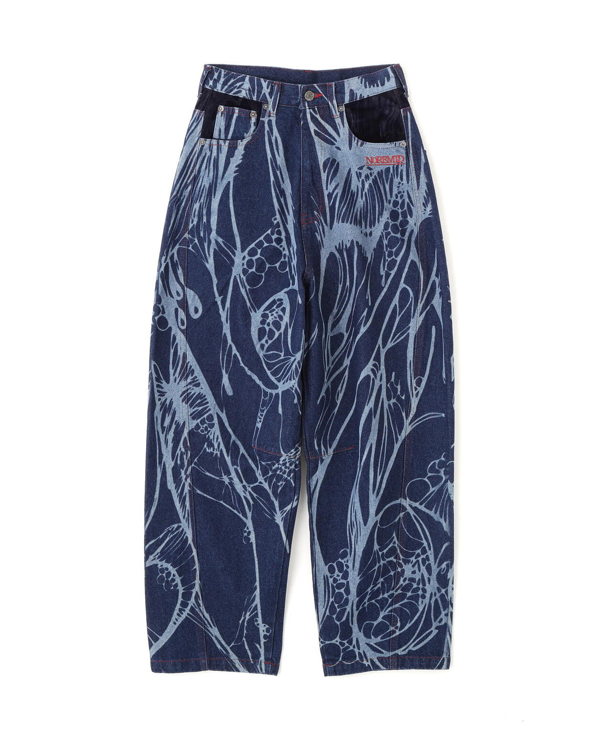 NoRemid/ノーリミッド/【LHP EXCLUSIVE】Leather Pattern Denim Pants