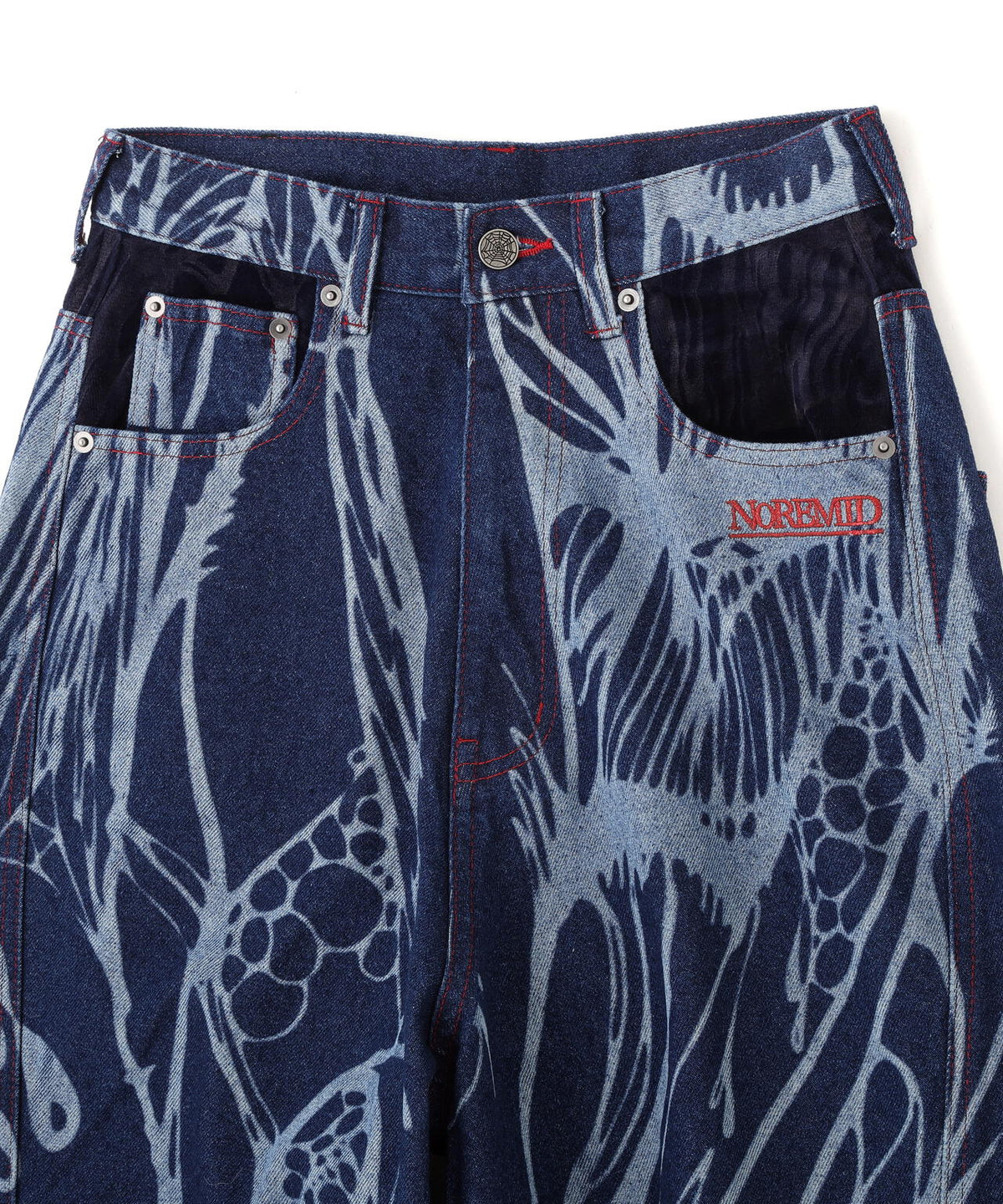 NoRemid/ノーリミッド/【LHP EXCLUSIVE】Leather Pattern Denim Pants