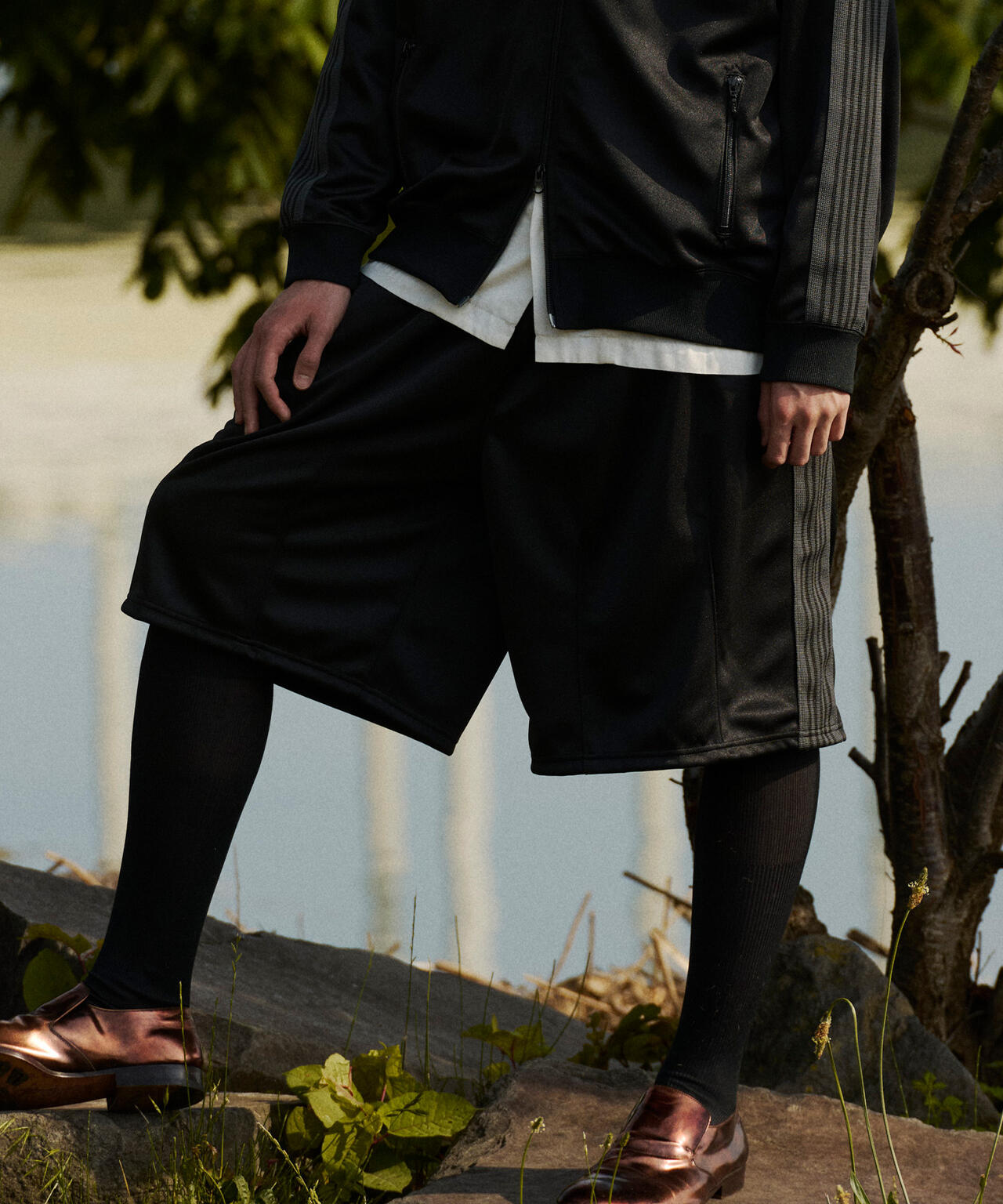 NEEDLES/ニードルズ/【LHP EXCLUSIVE】H.D.TRACK PANT SHORTS - POLY SMOOTH
