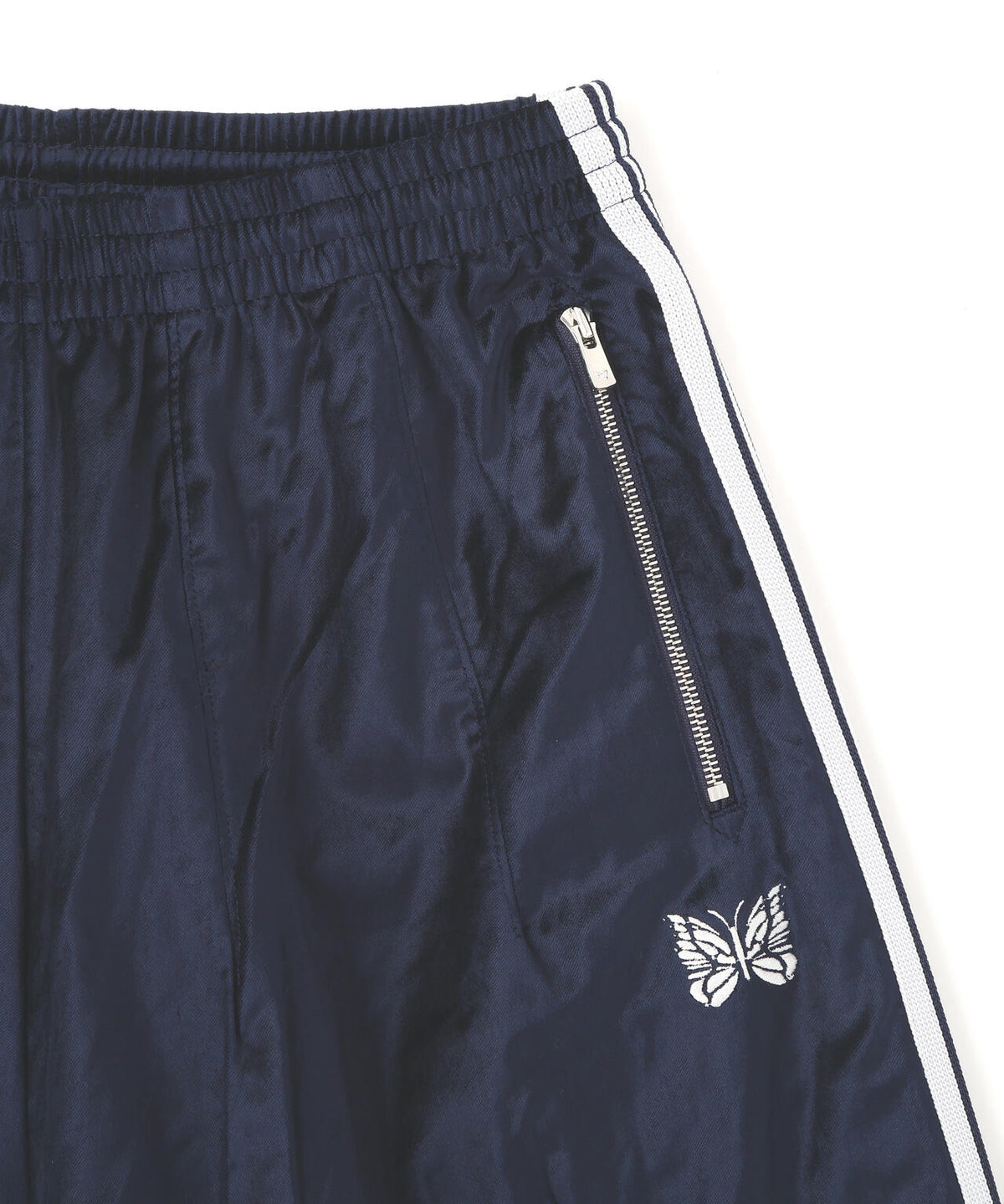NEEDLES/ニードルズ/【LHP EXCLUSIVE】H.D.TRACK SHORTS - C/PE VELOUR(NAVY)