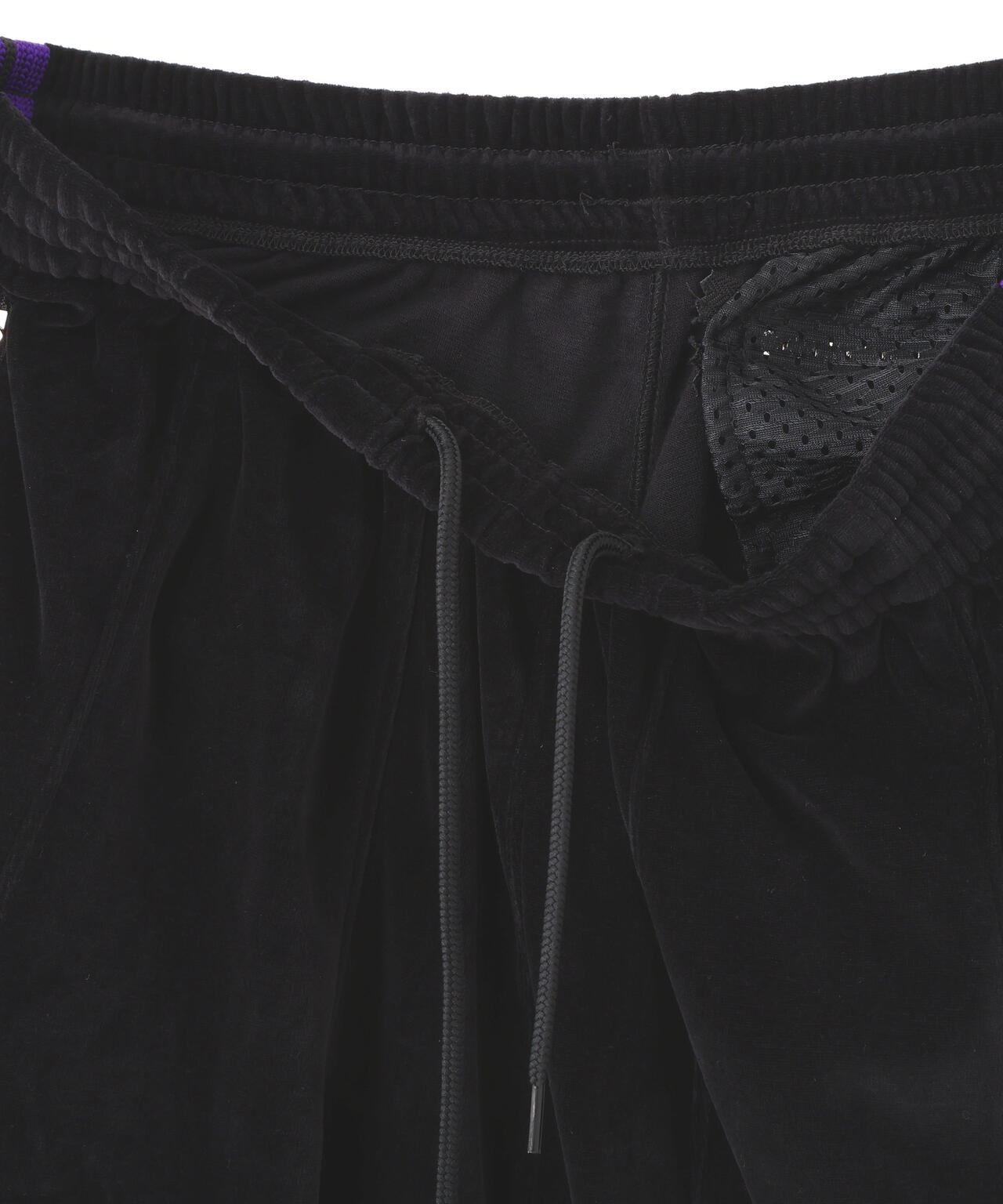 NEEDLES/ニードルズ/【LHP EXCLUSIVE】H.D.TRACK SHORTS - C/PE VELOUR(BLACK)