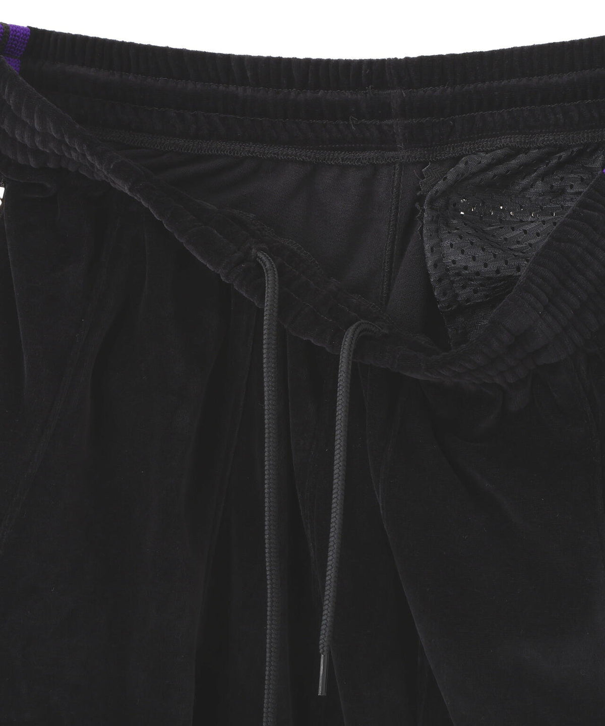 NEEDLES/ニードルズ/【LHP EXCLUSIVE】H.D.TRACK SHORTS - C/PE VELOUR(BLACK)