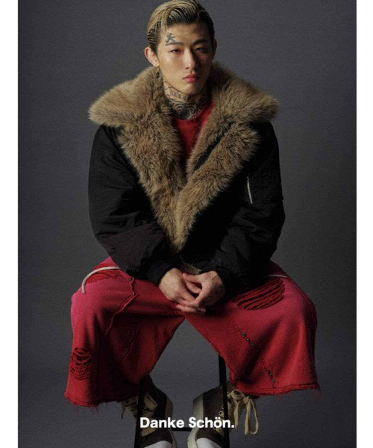 DankeSchon/ダンケシェーン/SULFER CHEMICAL SWEAT W-KNEE