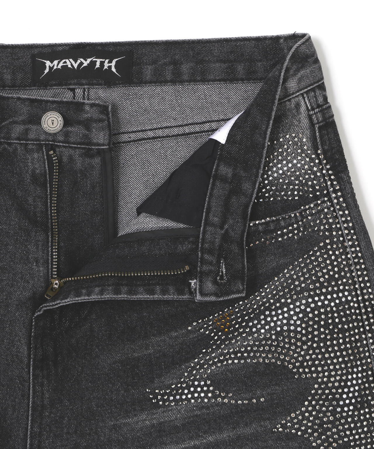 MAVYTH/メヴィス/VOLTAGE GLITTER DENIM SHORTS