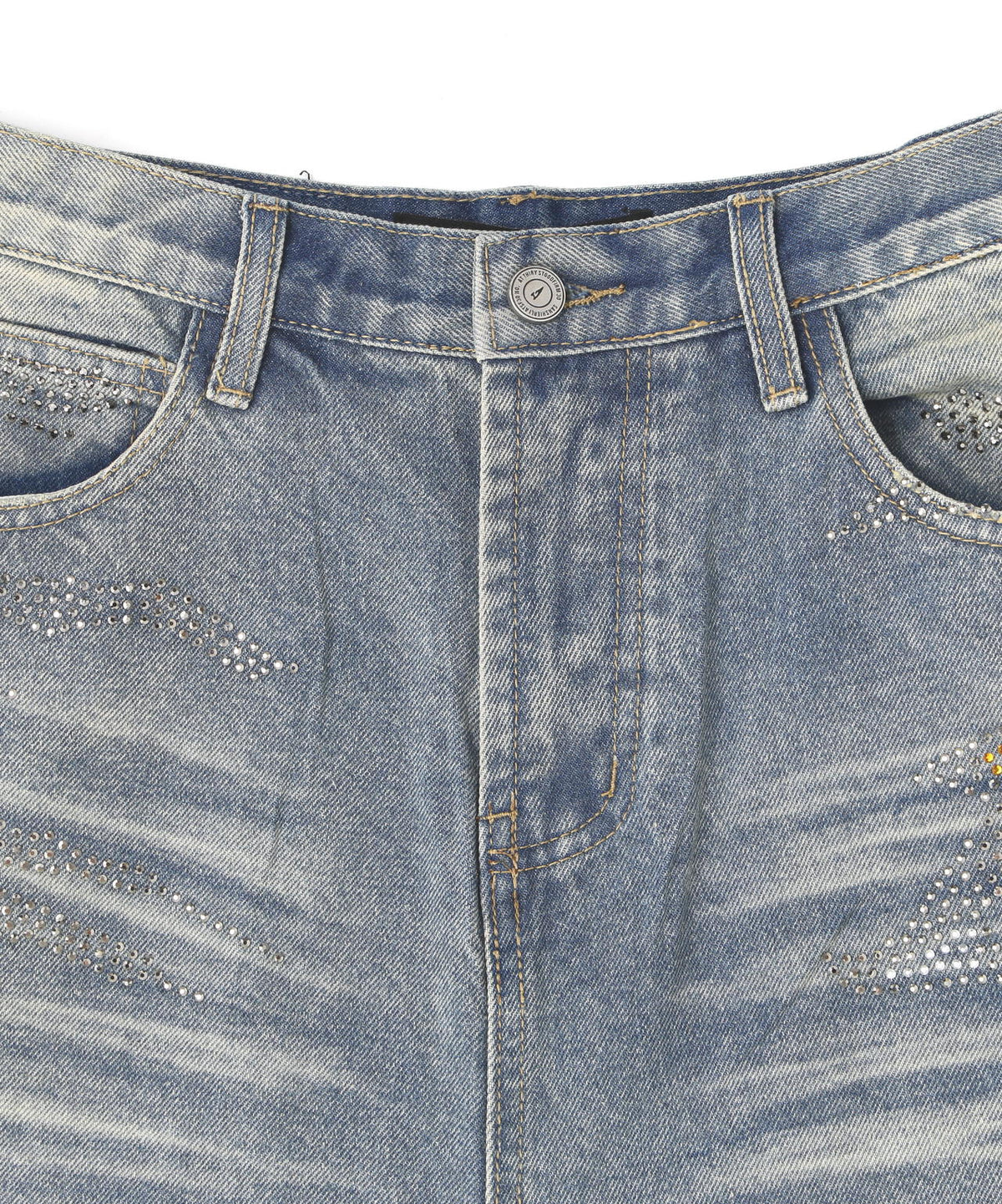 MAVYTH/メヴィス/VOLTAGE GLITTER DENIM SHORTS