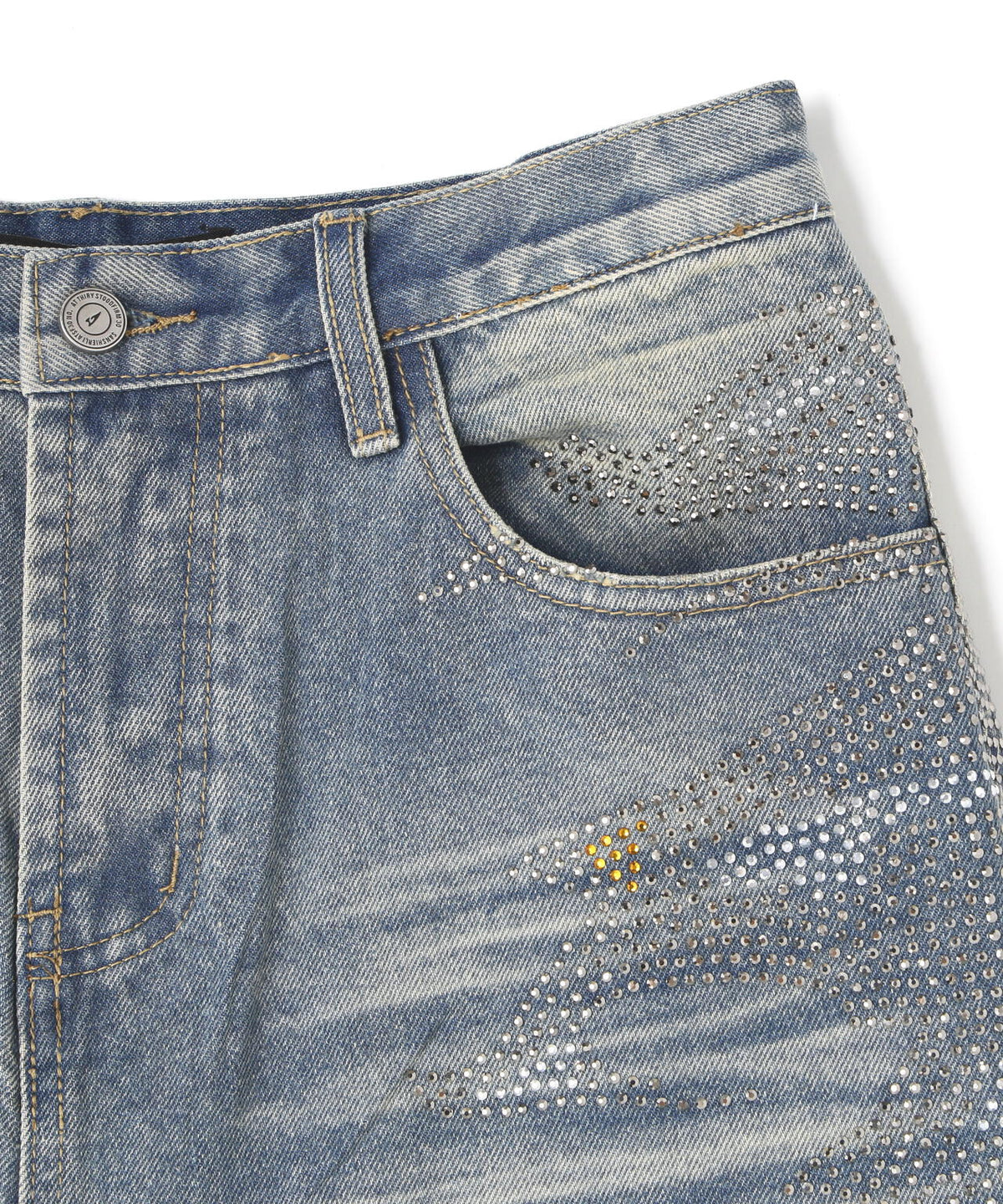 MAVYTH/メヴィス/VOLTAGE GLITTER DENIM SHORTS