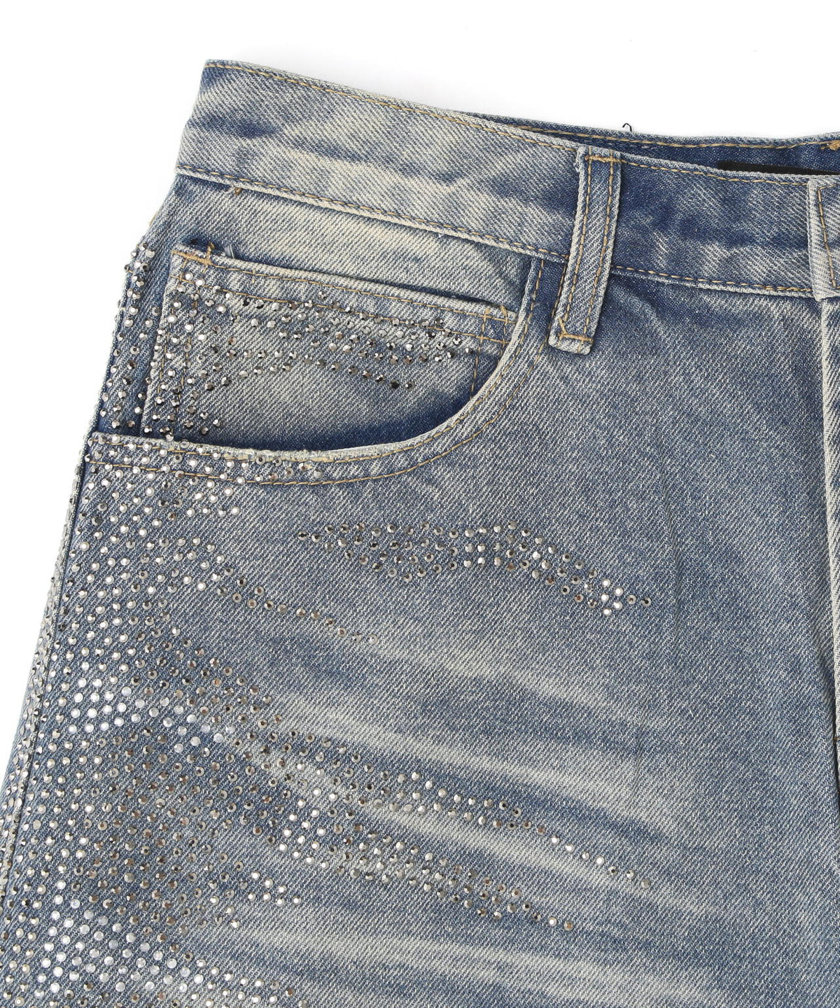 MAVYTH/メヴィス/VOLTAGE GLITTER DENIM SHORTS