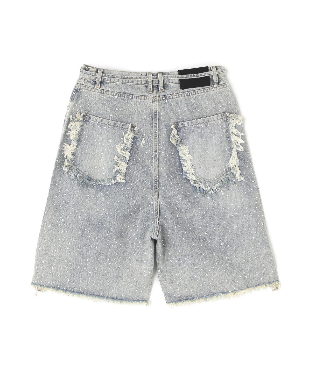 MAVYTH/メヴィス/CUT-OFF RHINESTONE DENIM SHORTS