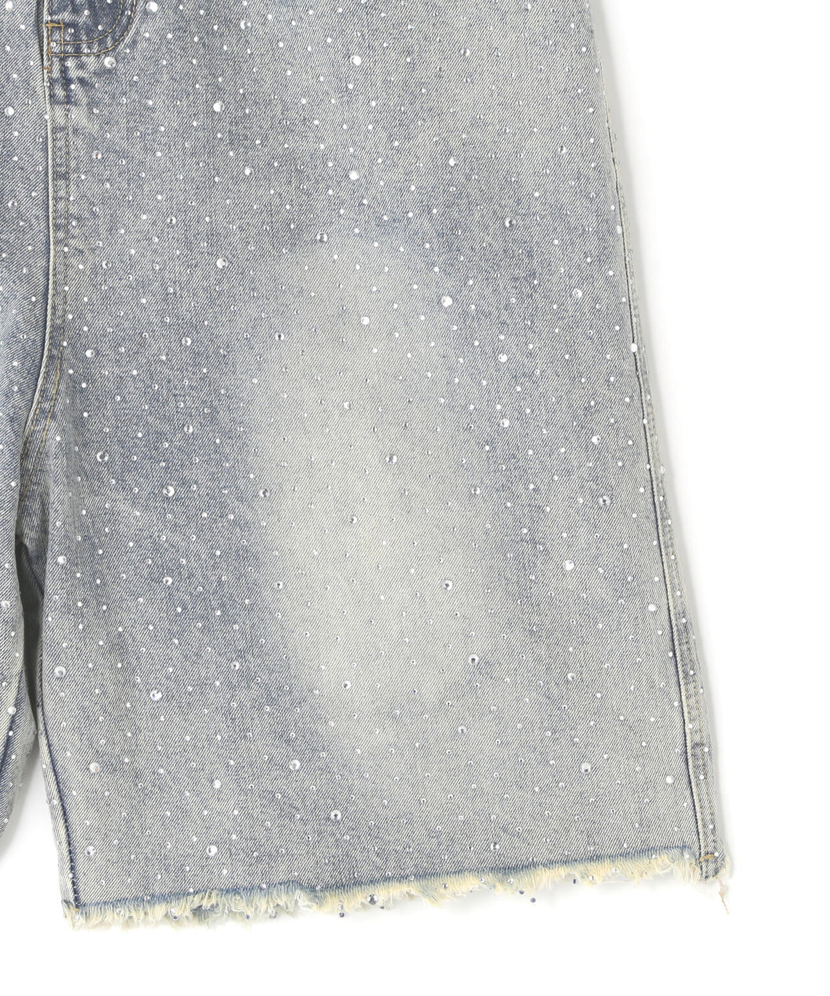 MAVYTH/メヴィス/CUT-OFF RHINESTONE DENIM SHORTS
