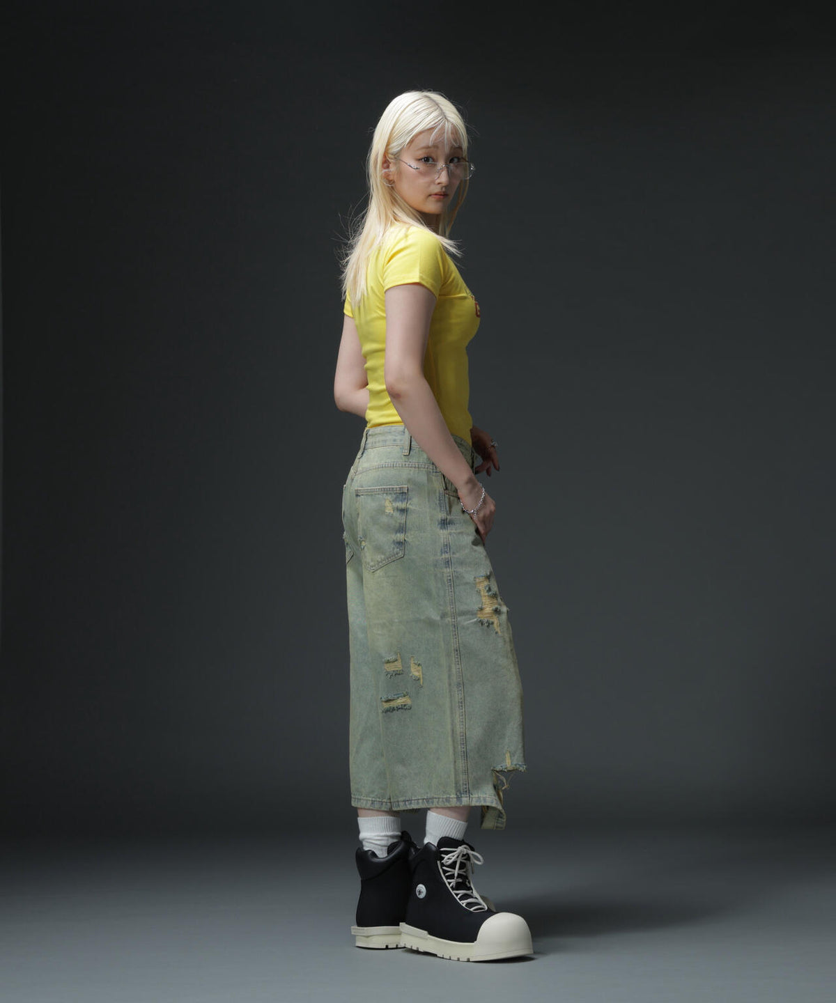 MAVYTH/メヴィス/CLASH DENIM SHORTS