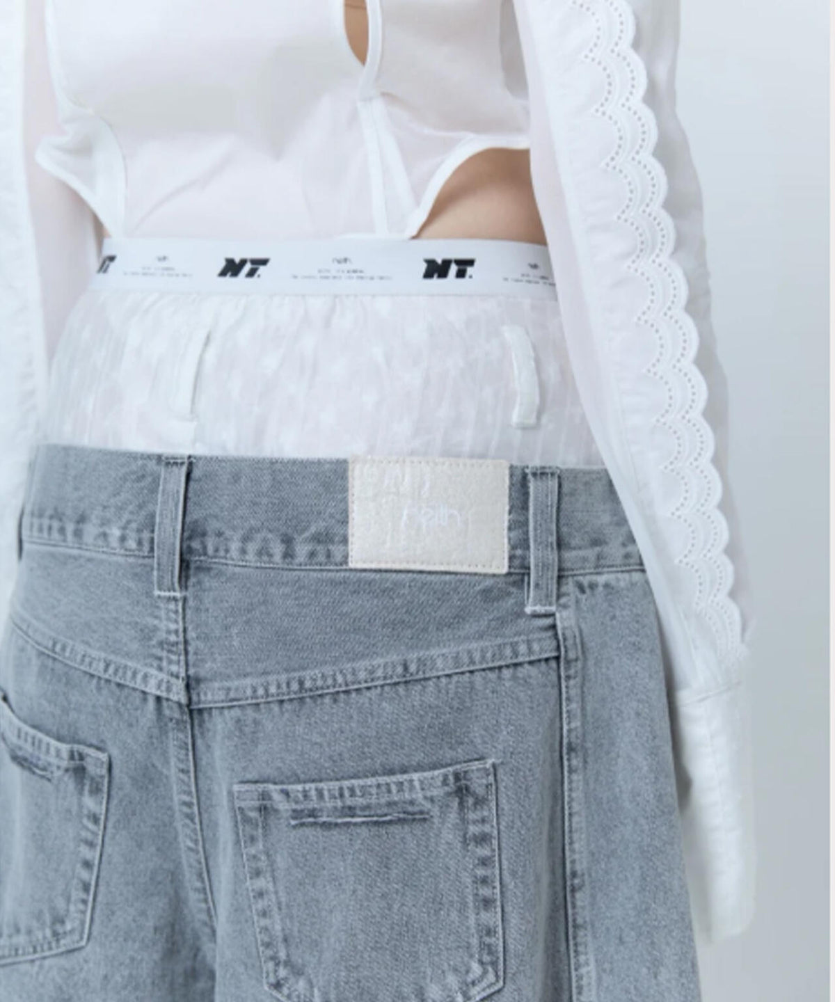 neith./ネイス/Destroyed Denim and Leg cover