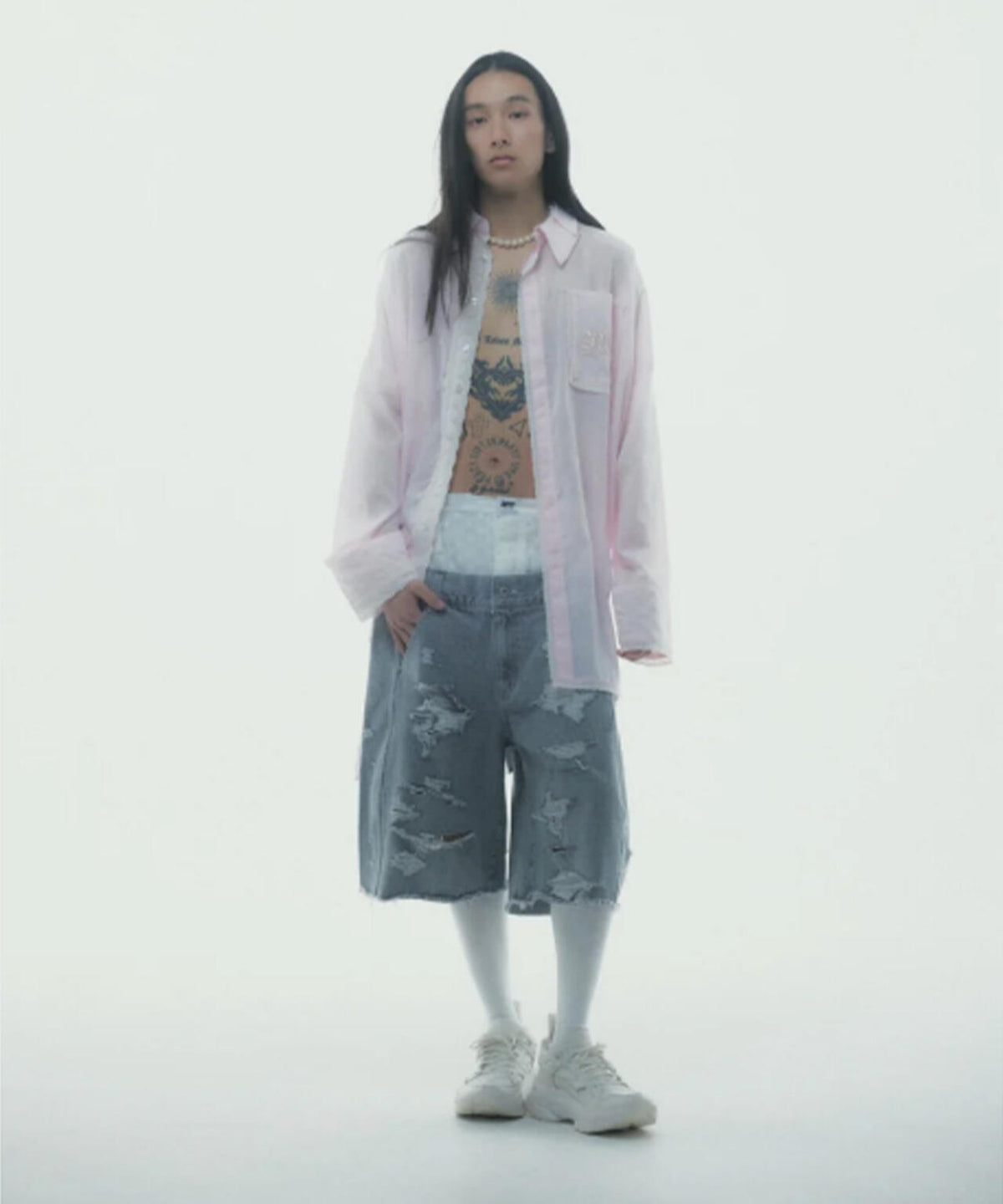 neith./ネイス/Destroyed Denim and Leg cover
