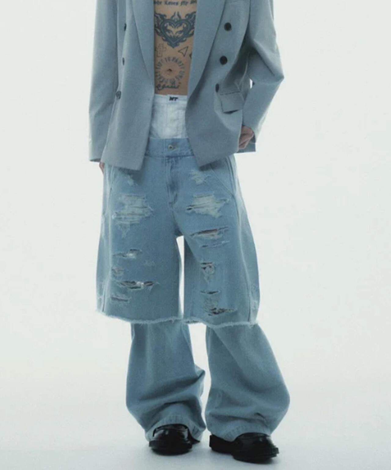 neith./ネイス/Destroyed Denim and Leg cover