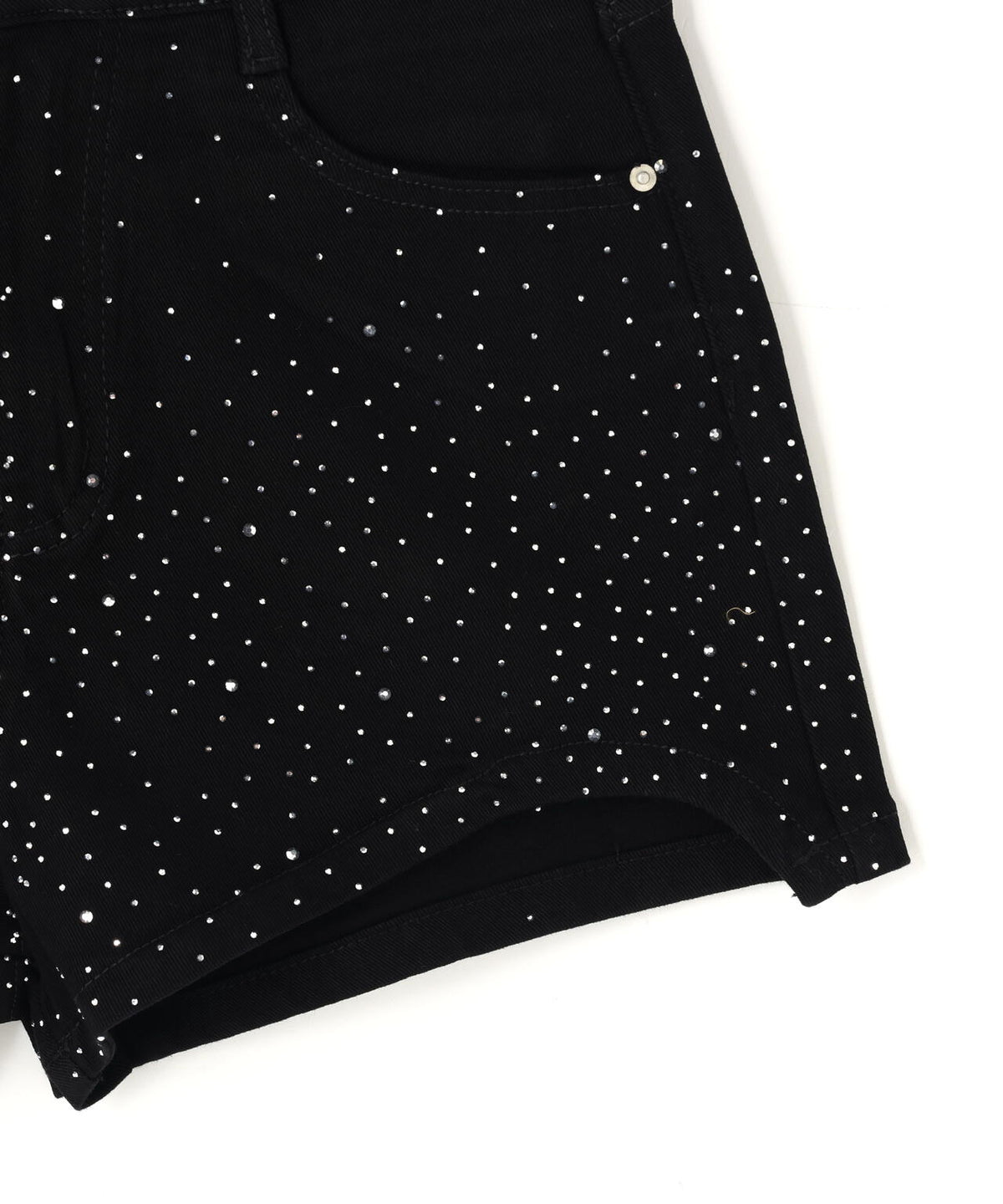 MAVYTH/メヴィス/RHINESTONE FADED DENIM SHORTS