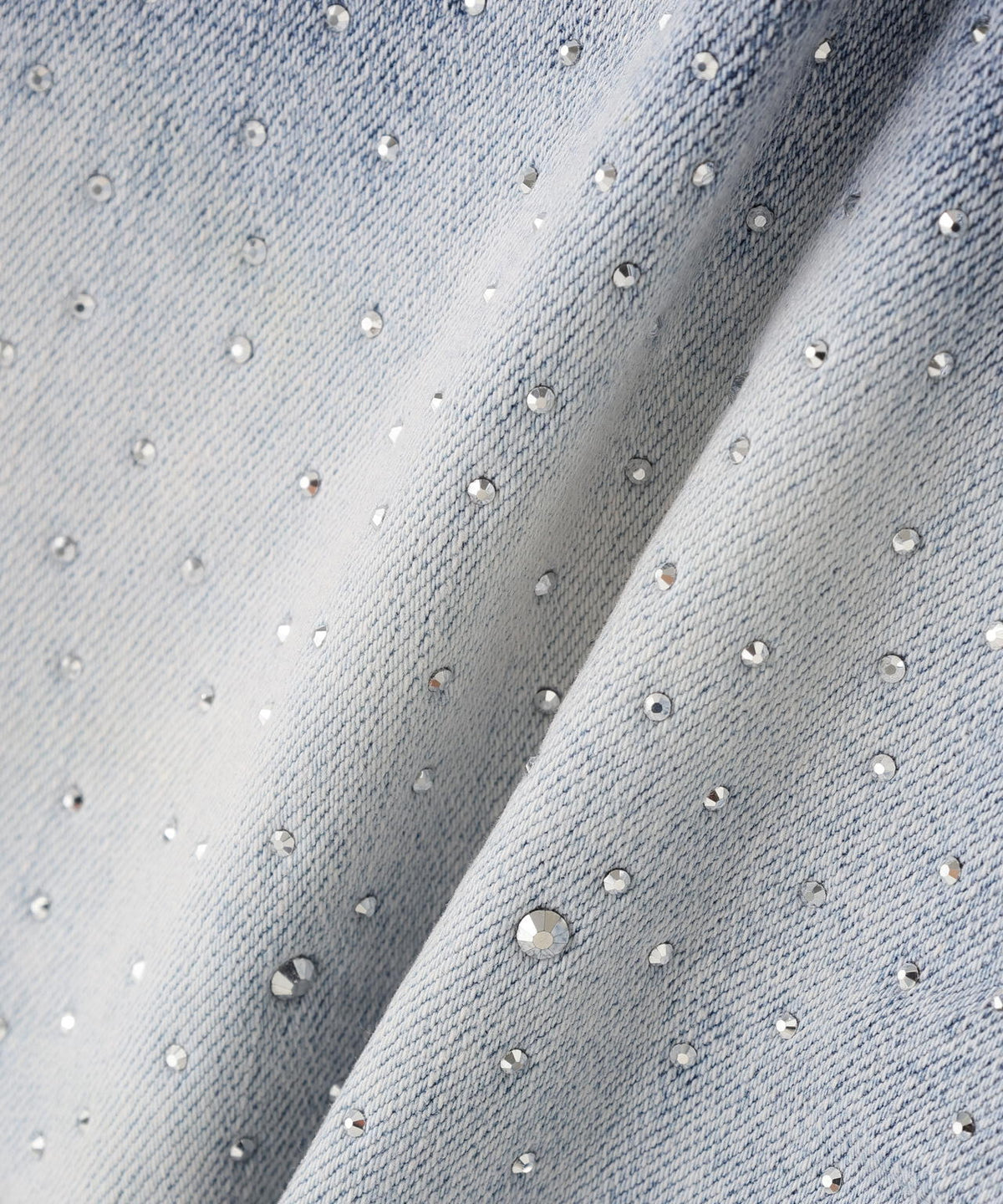 MAVYTH/メヴィス/RHINESTONE FADED DENIM SHORTS