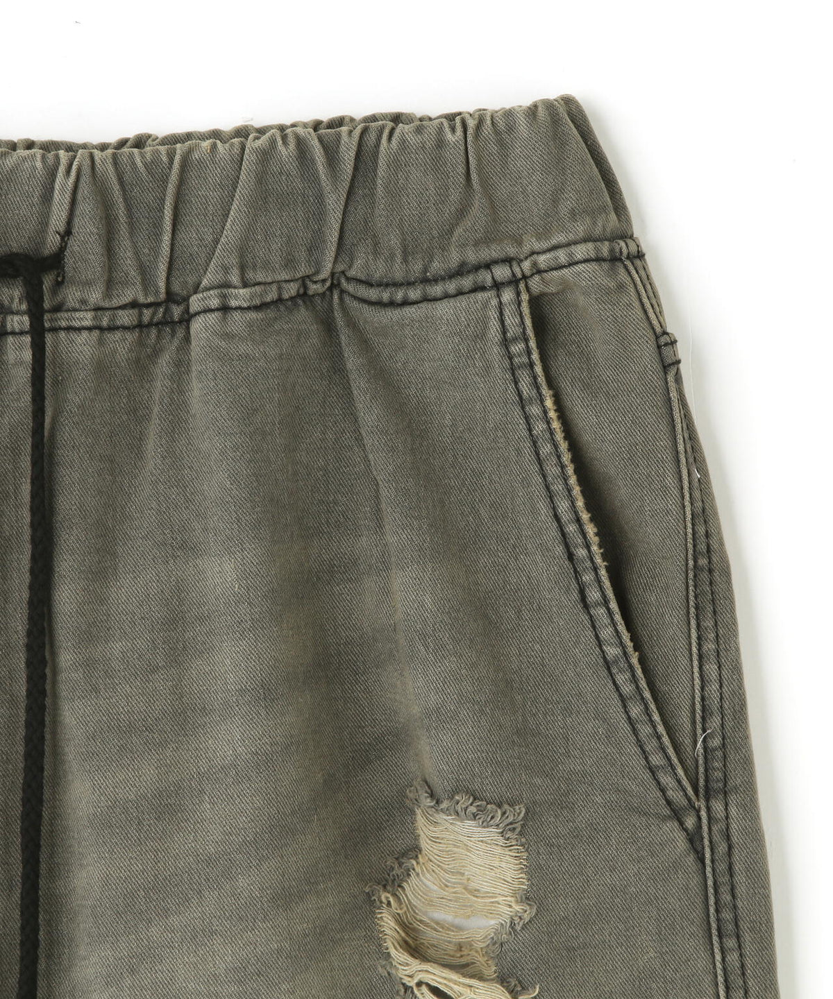 SIS/DAMAGE DENIM SHORTS