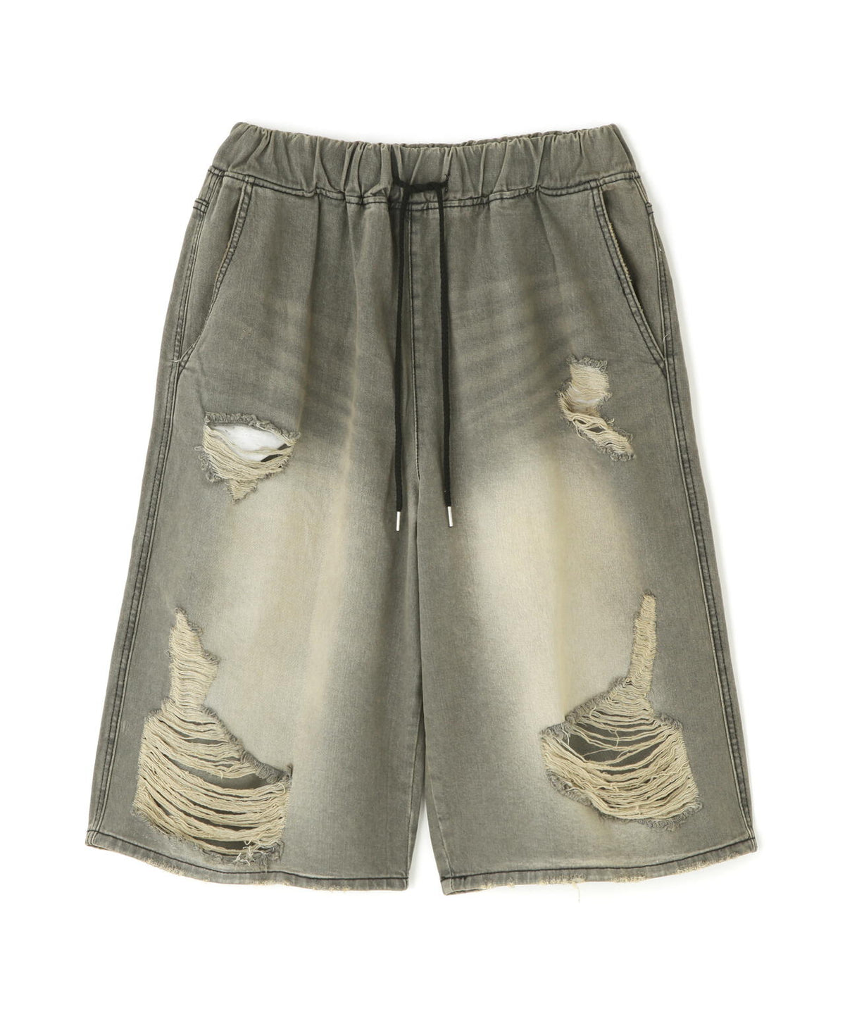 SIS/DAMAGE DENIM SHORTS