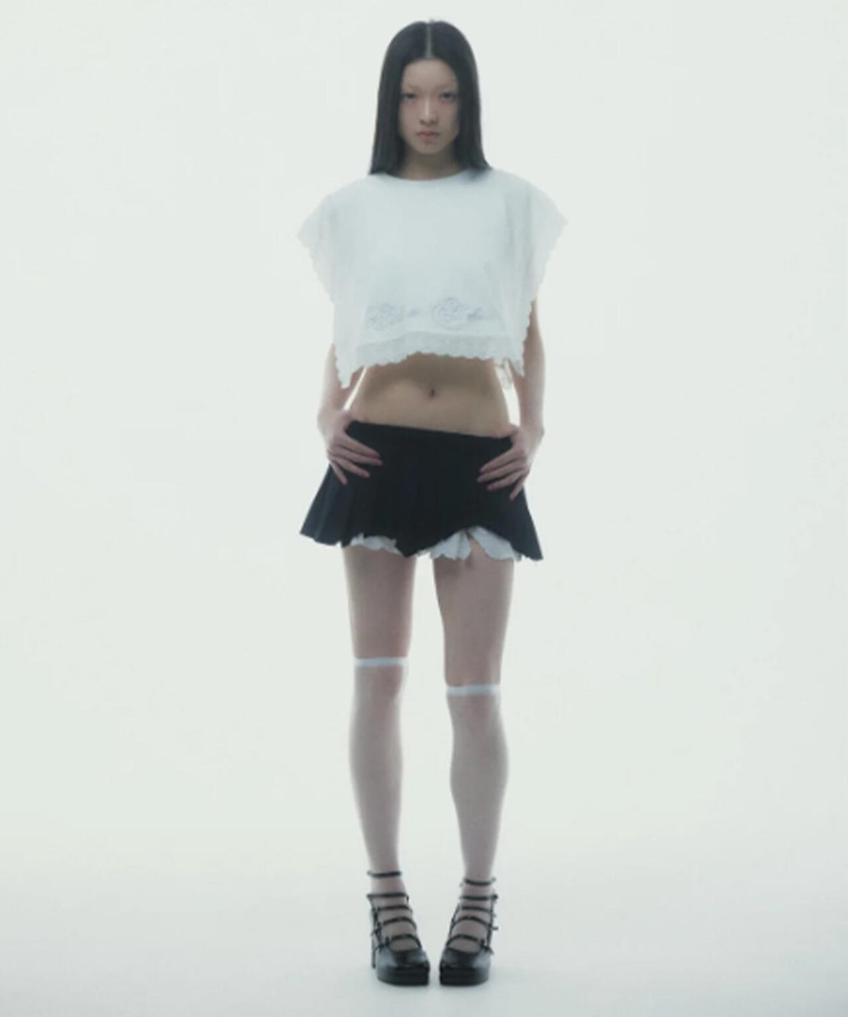neith./ネイス/Destroyed Micro Mini Skirt