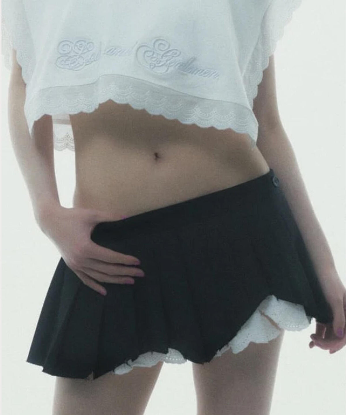 neith./ネイス/Destroyed Micro Mini Skirt