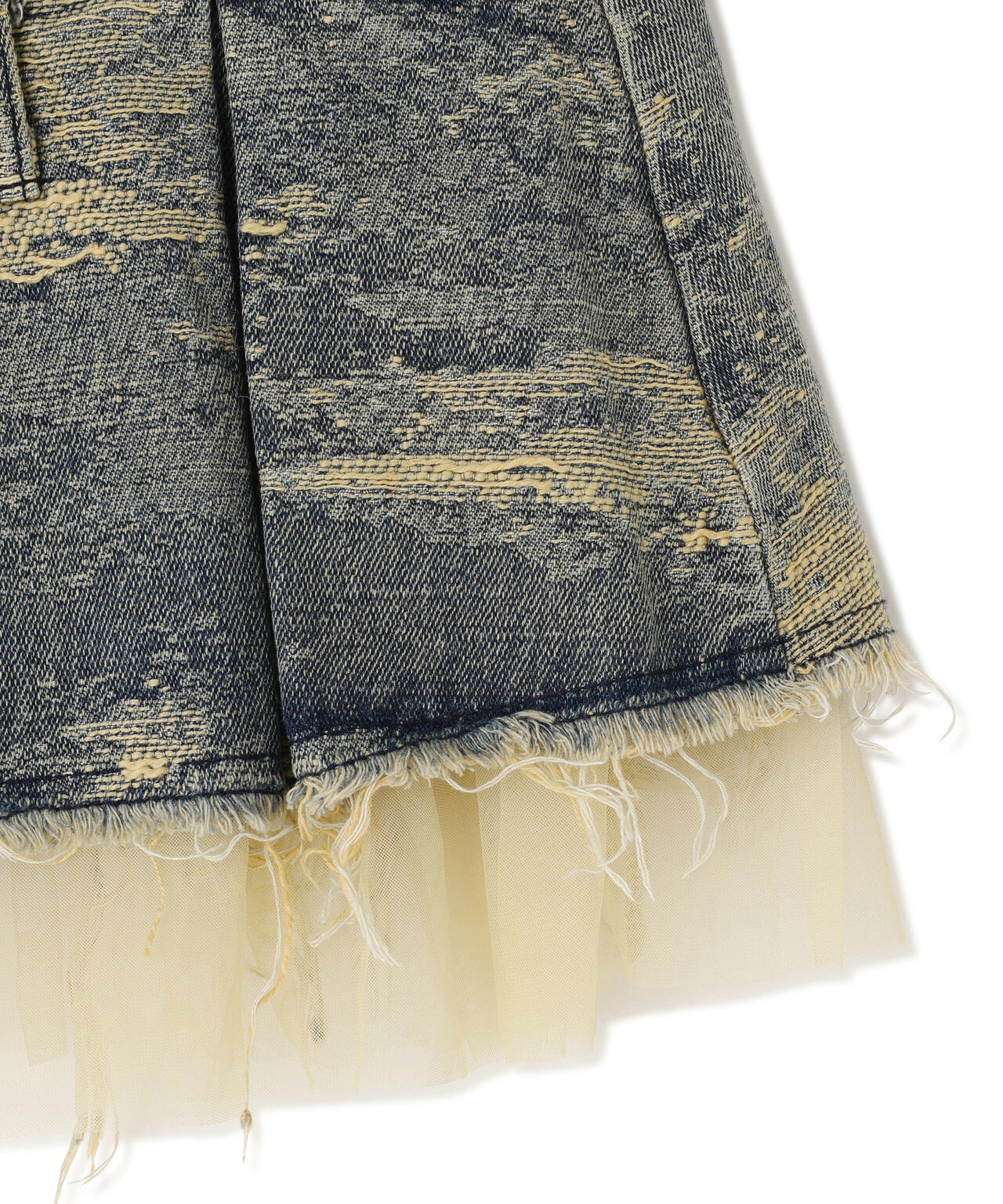 MAVYTH/メヴィス/DENIM PLEATS MINI SKIRT