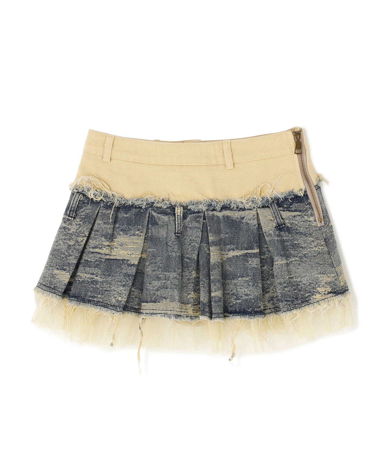 MAVYTH/メヴィス/DENIM PLEATS MINI SKIRT