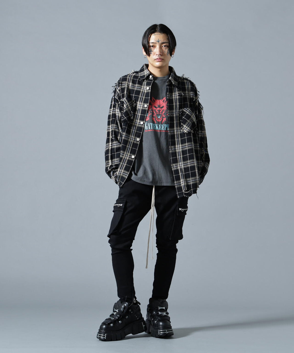 【WEB&DEPOT限定】DankeSchon/ダンケシェーン/FLANNEL DAMAGE SHIRTS