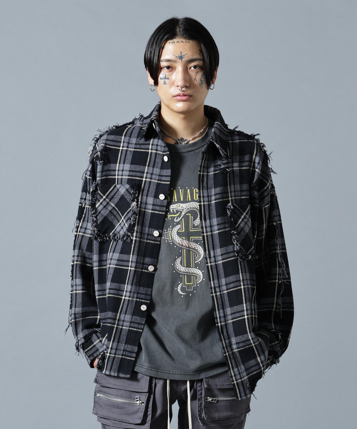 【WEB&DEPOT限定】DankeSchon/ダンケシェーン/FLANNEL DAMAGE SHIRTS