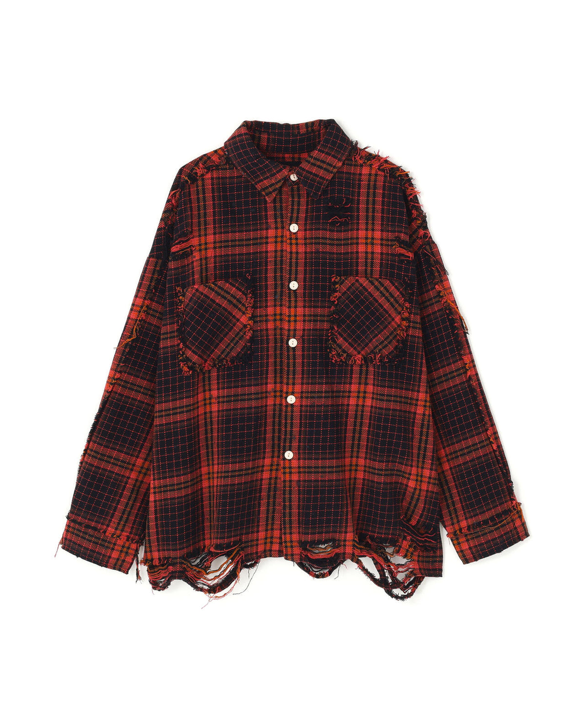 【WEB&DEPOT限定】DankeSchon/ダンケシェーン/FLANNEL DAMAGE SHIRTS