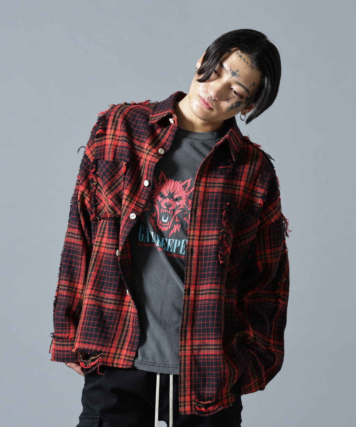 【WEB&DEPOT限定】DankeSchon/ダンケシェーン/FLANNEL DAMAGE SHIRTS